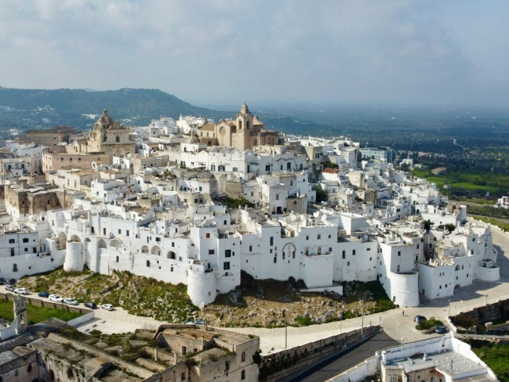 Ostuni aus der Vogelperpektive